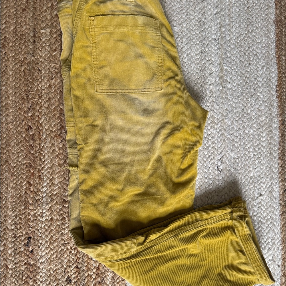 Pilcro Yellow Distressed Cropped Pants - Picture 4 of 5